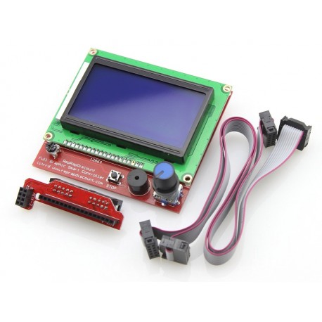 Pantalla LCD 12864 con Adaptador para RepRap Ramps 1.4